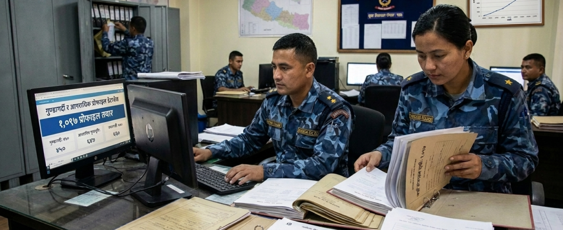 काठमाडौंमा १,०९७ गुण्डागर्दी र आपराधिक पृष्ठभूमिका व्यक्तिको प्रोफाइल तयार, प्रहरीको कडा निगरानी