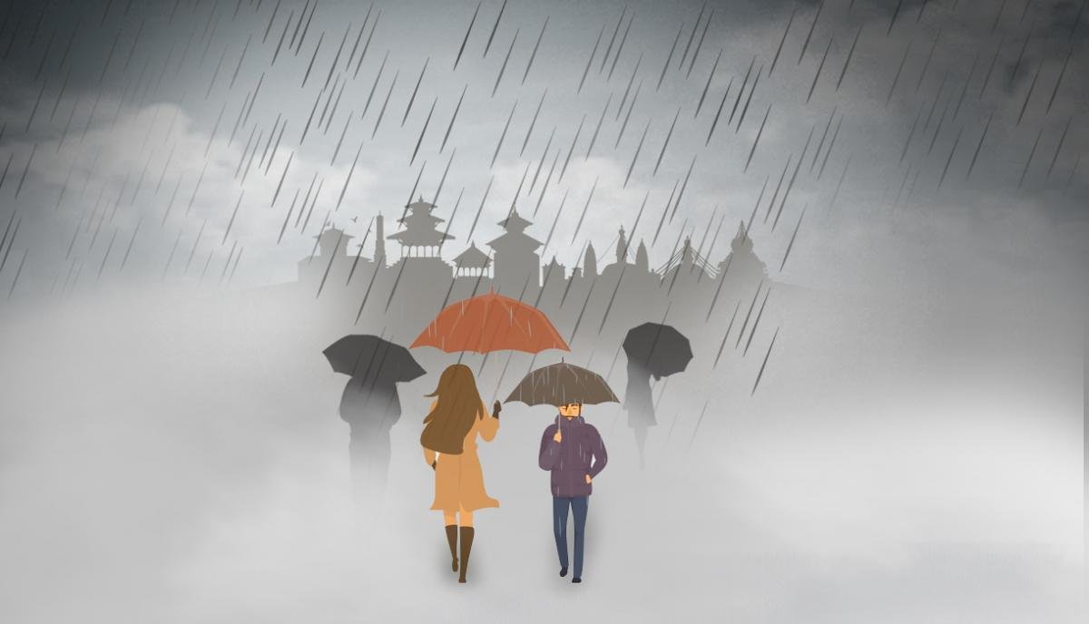 आज र भोलि मध्यमदेखि भारी वर्षाको सम्भावना
