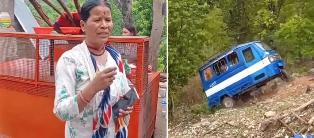 कैलालीमा वन अतिक्रमण हटाउने क्रममा टेम्पो भिरबाट खसालिएको आरोप, भिडियो भाइरल