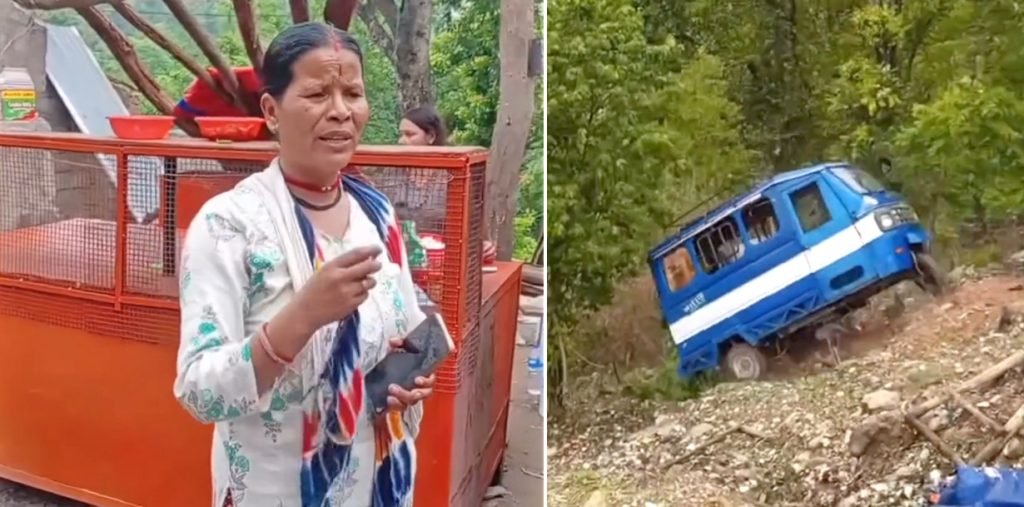 कैलालीमा वन अतिक्रमण हटाउने क्रममा टेम्पो भिरबाट खसालिएको आरोप, भिडियो भाइरल