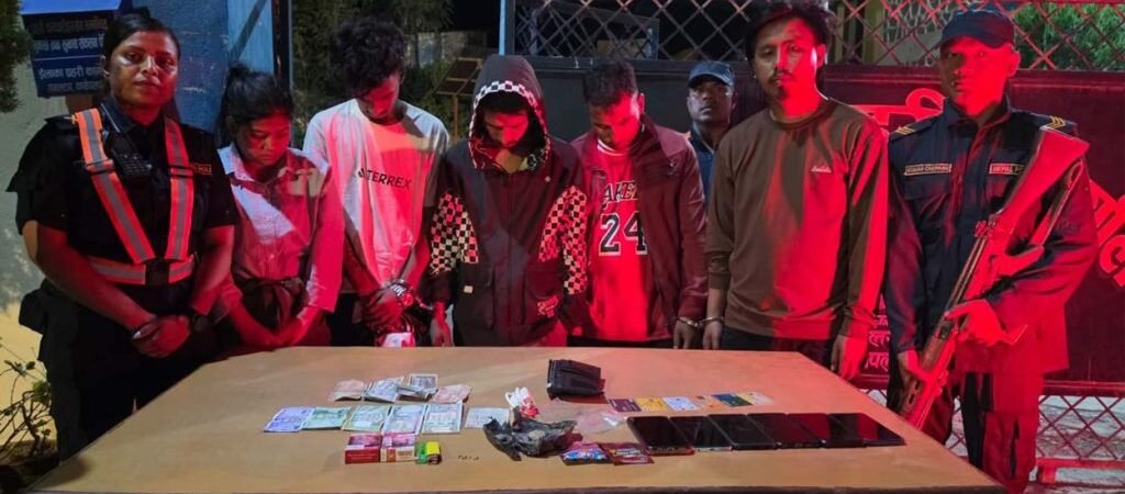 ६० ग्रामभन्दा बढी खैरो हेरोइनसहित ५ जना पक्राउ, दुई जनामा लागुऔषध सेवन पुष्टि