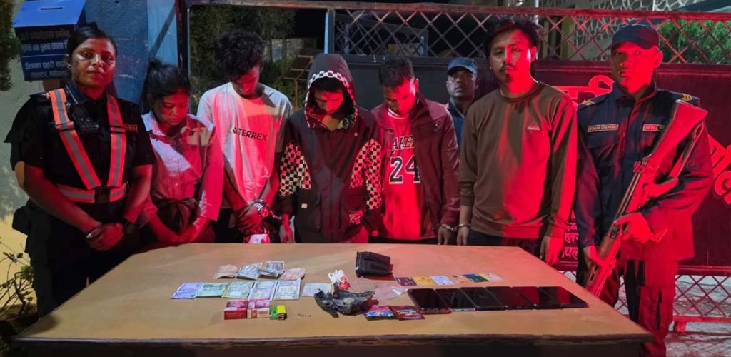 ६० ग्रामभन्दा बढी खैरो हेरोइनसहित ५ जना पक्राउ, दुई जनामा लागुऔषध सेवन पुष्टि