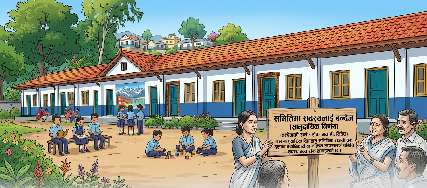 विद्यालय समितिमा दलका सदस्य निषेध, पीआरधारीलाई पेन्सन नपाइने